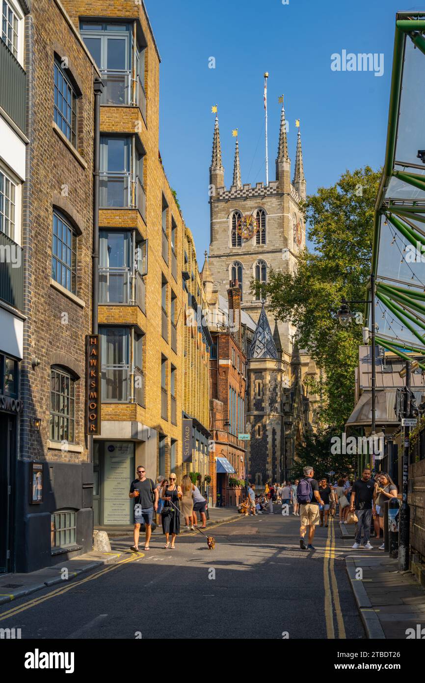 Southwark Cathedral ab Winchester Walk London Stockfoto