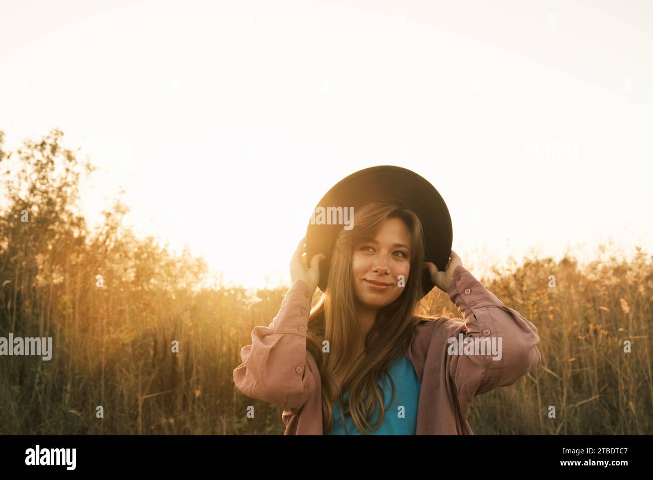 Porträt einer jungen Frau Stockfoto