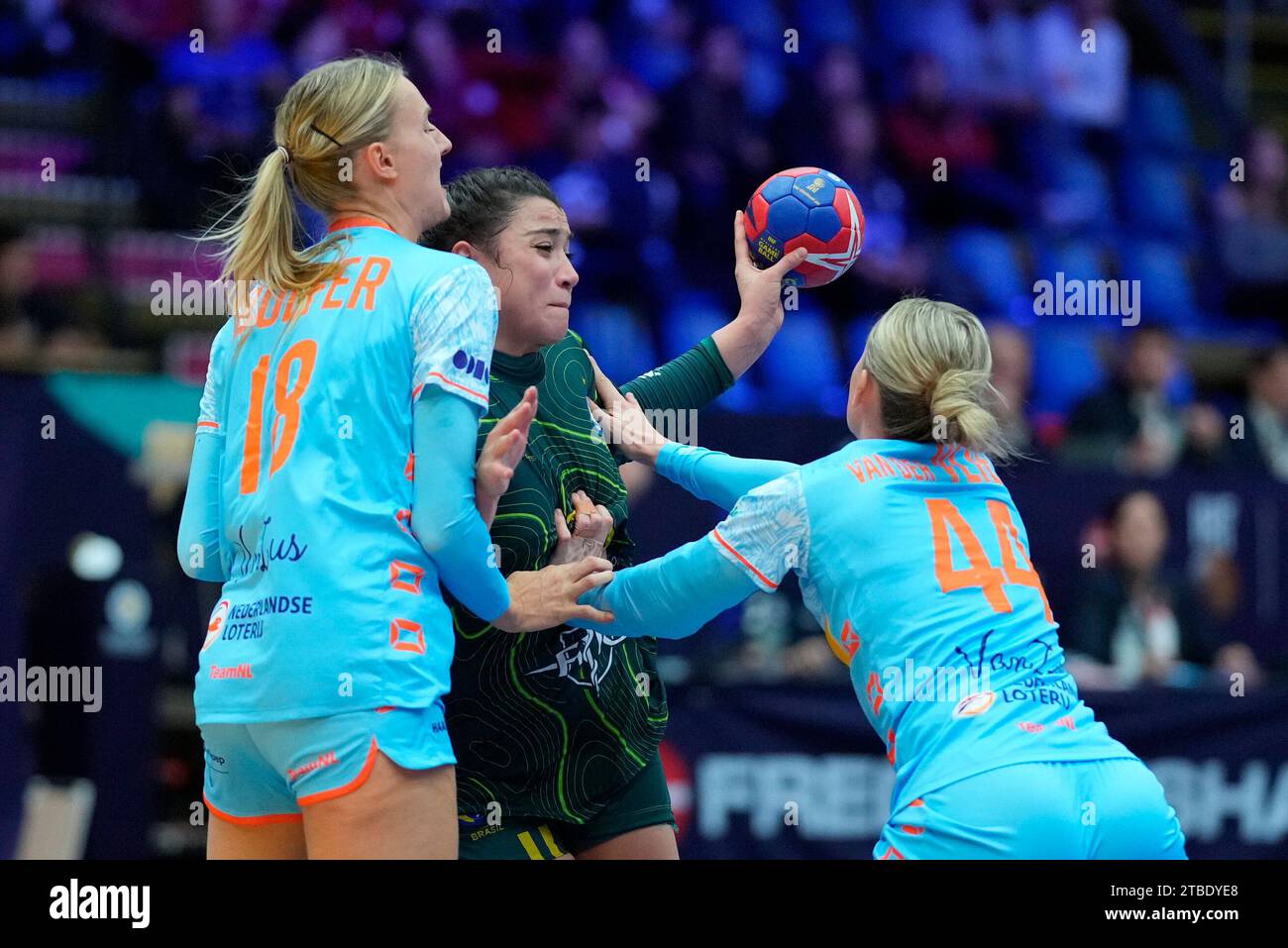 Frederikshavn, Dänemark. 6. Dezember 2023. Das Spiel der IHF Handball