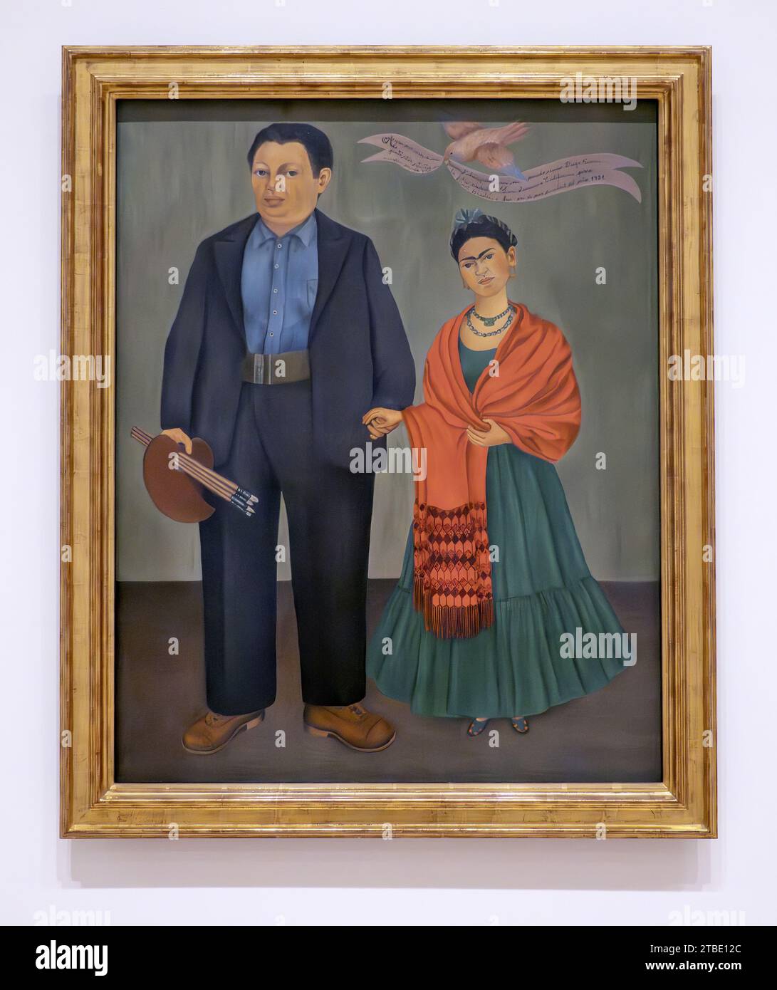 Frieda und Diego Rivera 1931 Gemälde von Frida Kahlo im San Francisco Museum of Modern Art (SFMOMA) Stockfoto