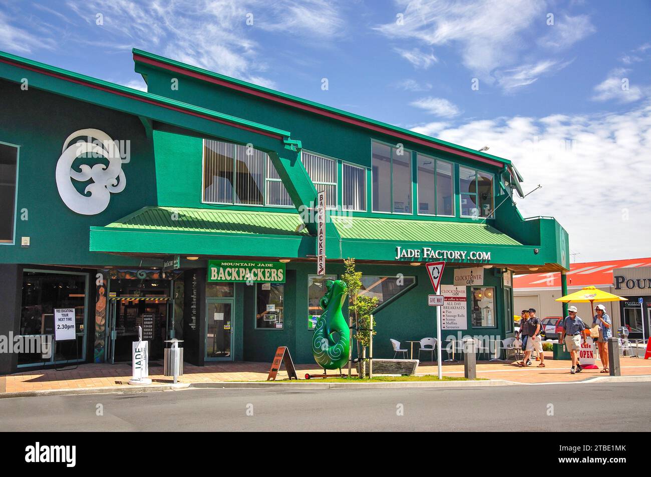 Jade Factory, Weld Street, Hokitika, West Coast Region, South Island, Neuseeland Stockfoto