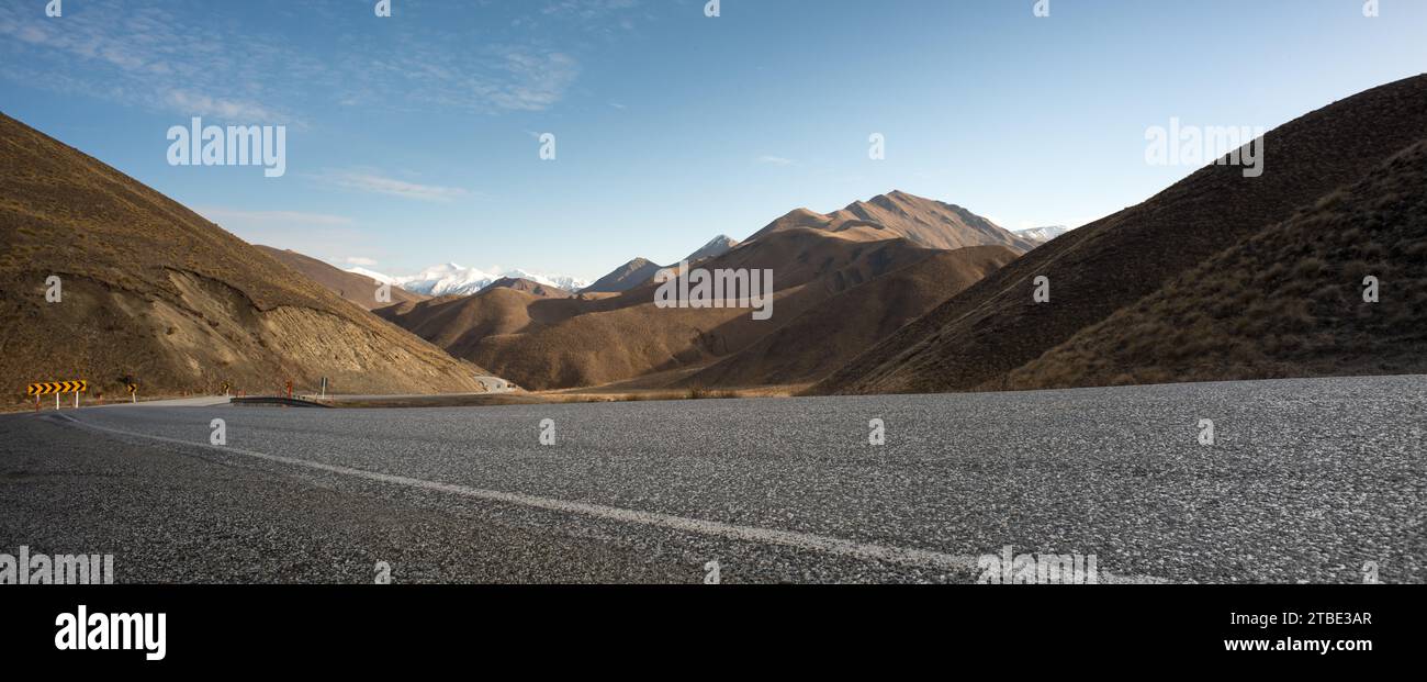 Lindis Pass, South Canterbury, Neuseeland Stockfoto