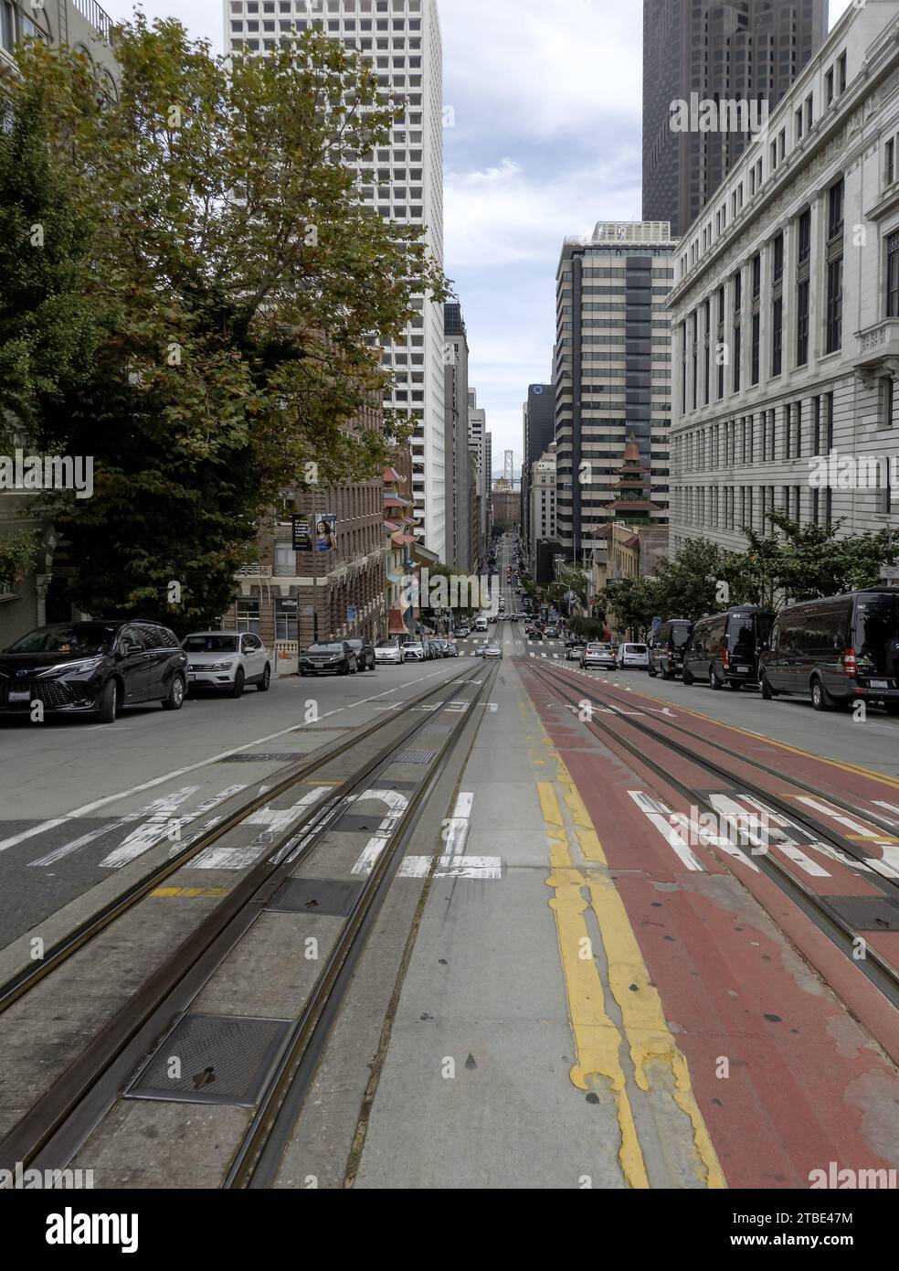 Straßenszene in San Francisco, Kalifornien, USA Stockfoto