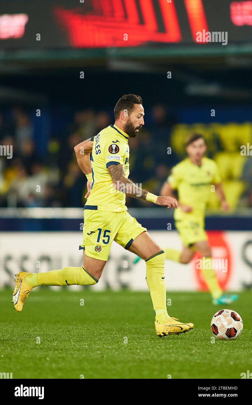 Villarreal, Spanien. Dezember 2023. Jose Luis Morales von Villarreal CF im Spiel der UEFA Europa League zwischen Villarreal CF und Maccabi Haifa FC am 6. Dezember 2023 im La Ceramica Stadium in Villarreal, Spanien. Kredit: Omar Arnau Kredit: Saolab/Alamy Live News Stockfoto