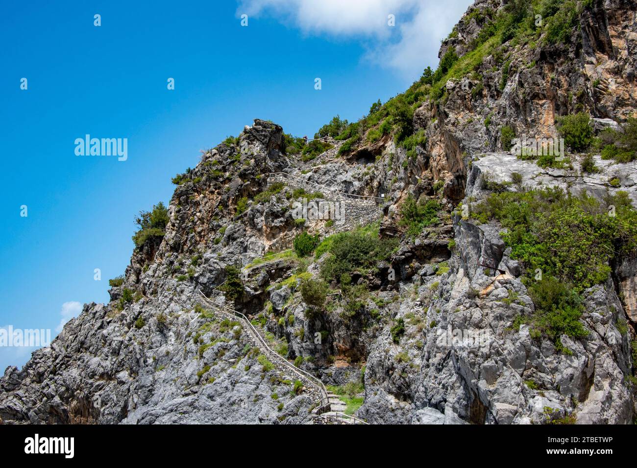 Klippe am Strand San Nicola Arcella - Italien Stockfoto