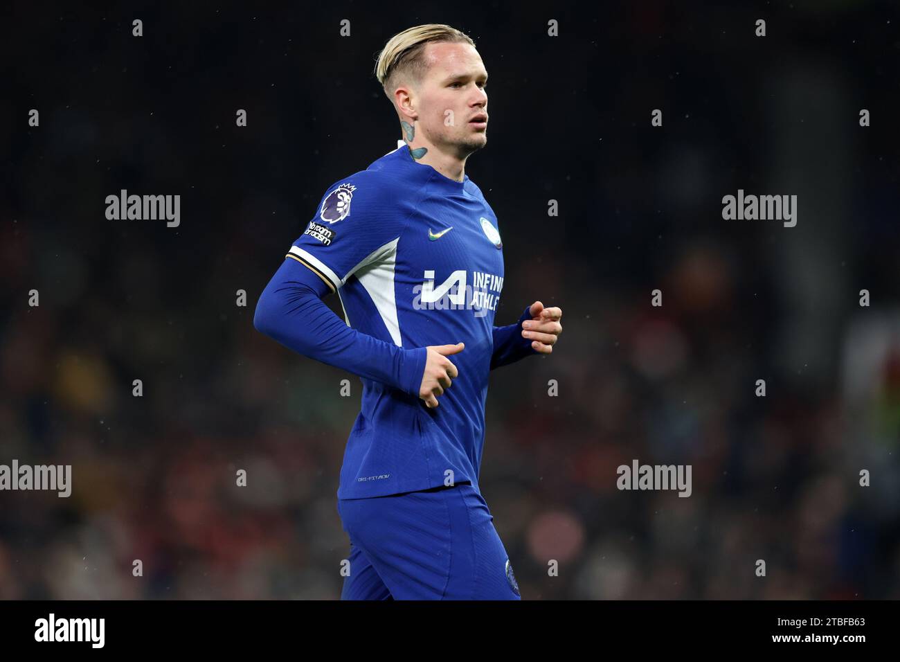 Manchester, Großbritannien. Dezember 2023. Mykhaylo Mudryk aus Chelsea während des Premier League-Spiels in Old Trafford, Manchester. Der Bildnachweis sollte lauten: Gary Oakley/Sportimage Credit: Sportimage Ltd/Alamy Live News Stockfoto