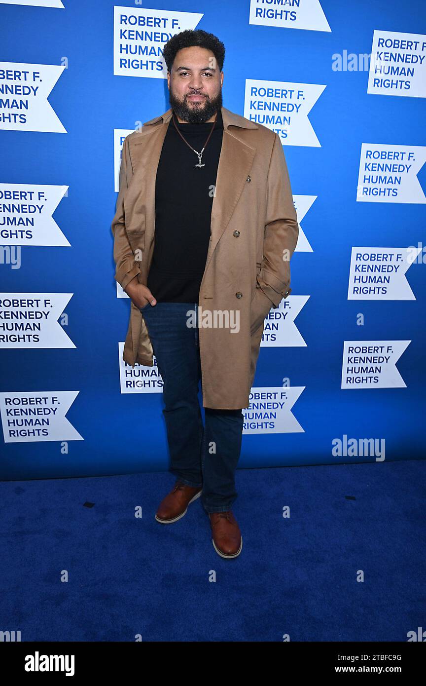 Tully Banta-Cain nimmt am 6. Dezember 2023 an der Robert F Kennedy Ripple of Hope Award Gala im Midtown Hilton in New York, New York, USA Teil. Robin Platzer/ Twin Images/ Credit: SIPA USA/Alamy Live News Stockfoto