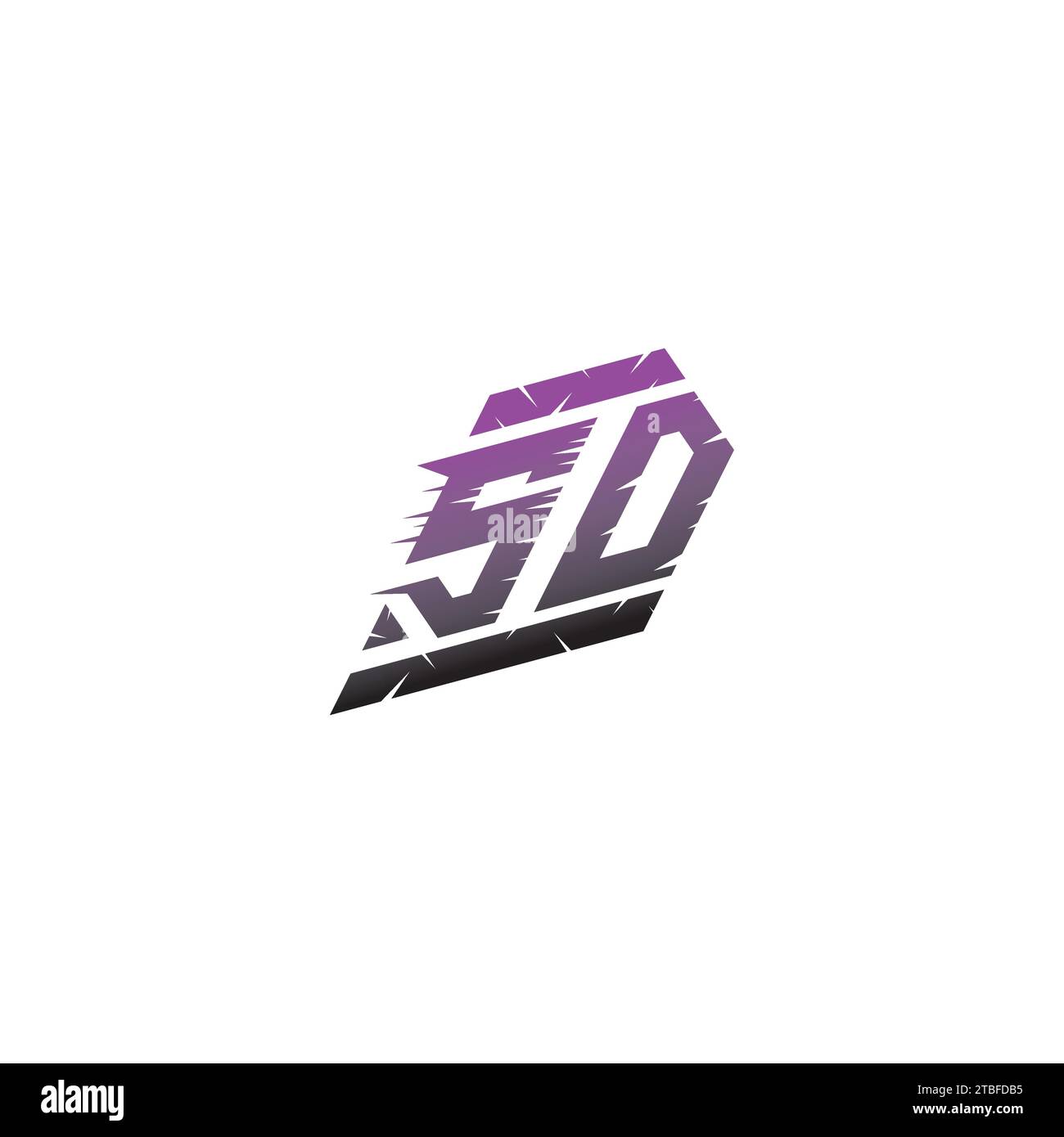 SD Initial Esport Logo Inspiration Ideen für Gaming Team, youtube, Twitch Stock Vektor