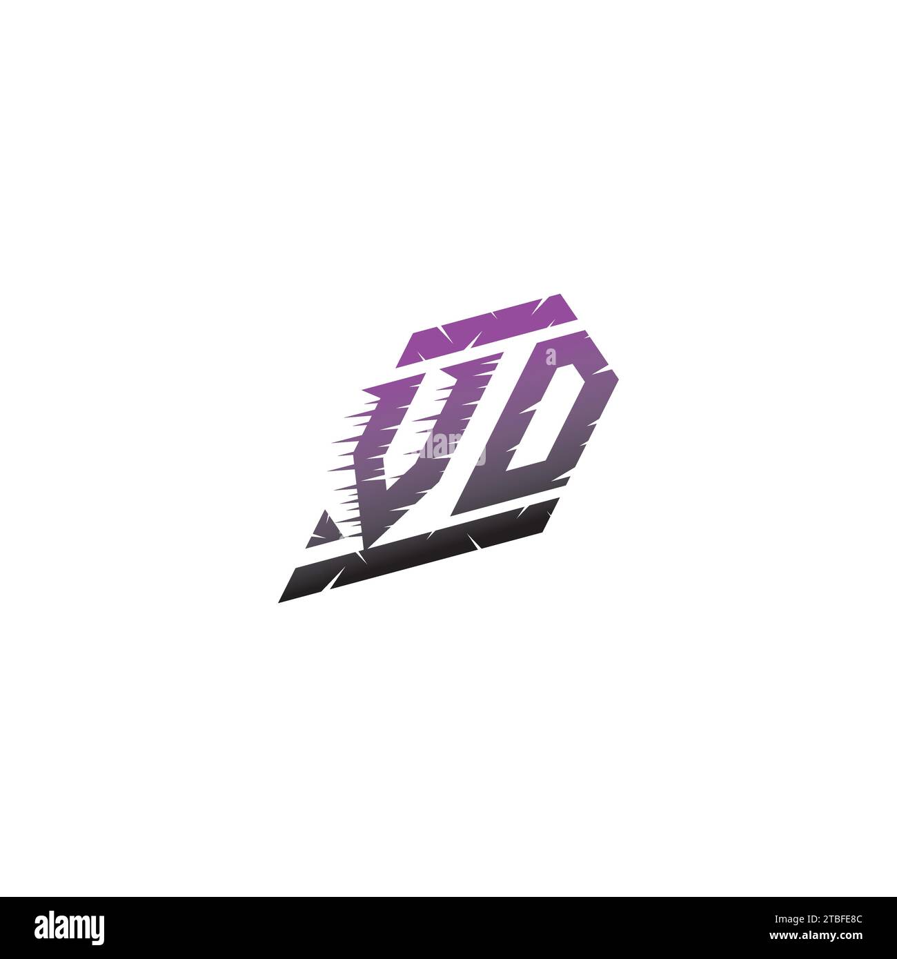 VD Initial Esport Logo Inspiration Ideen für Gaming Team, youtube, Twitch Stock Vektor
