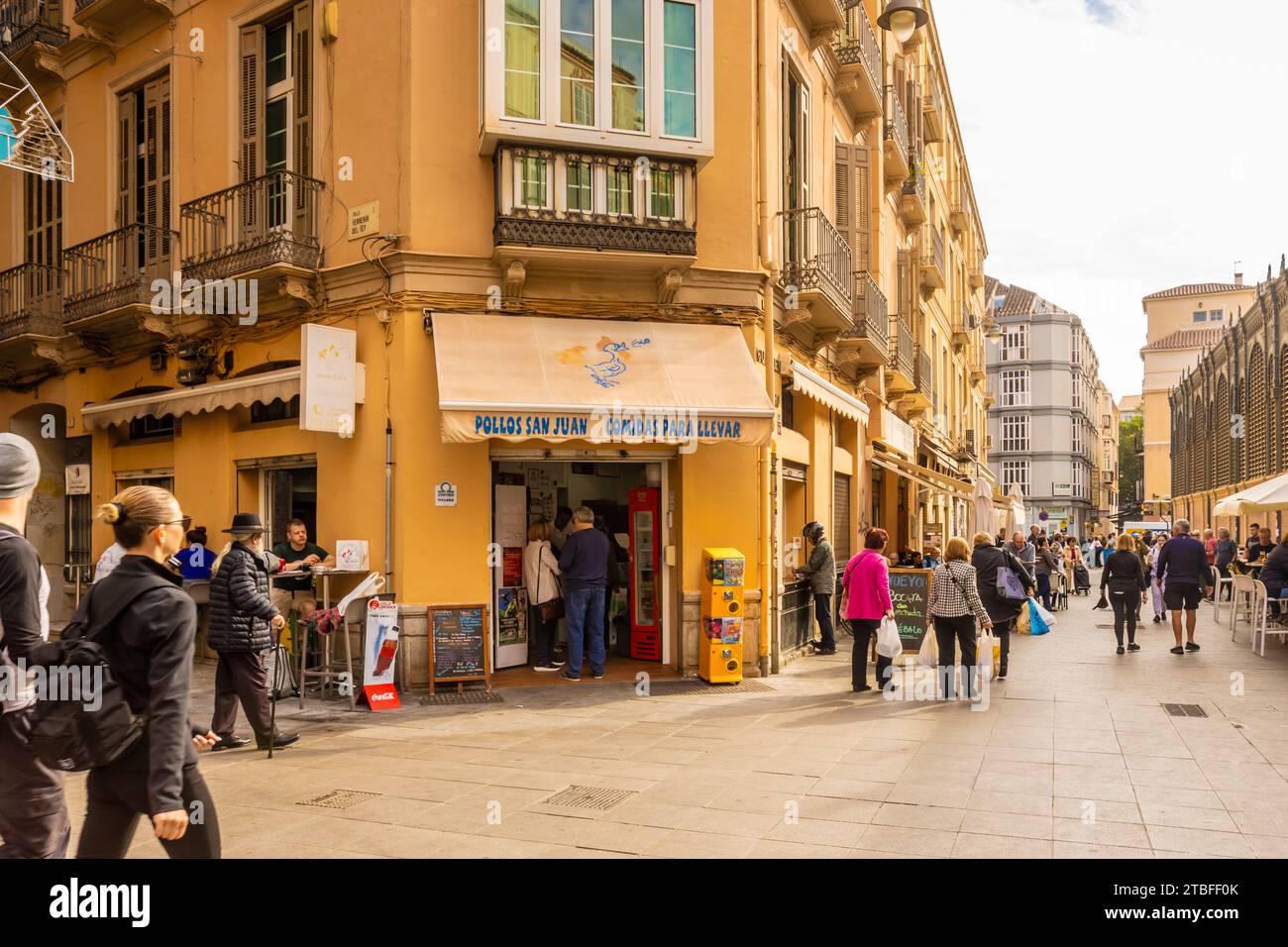 Straßenfotografie Malaga Spanien Stockfoto