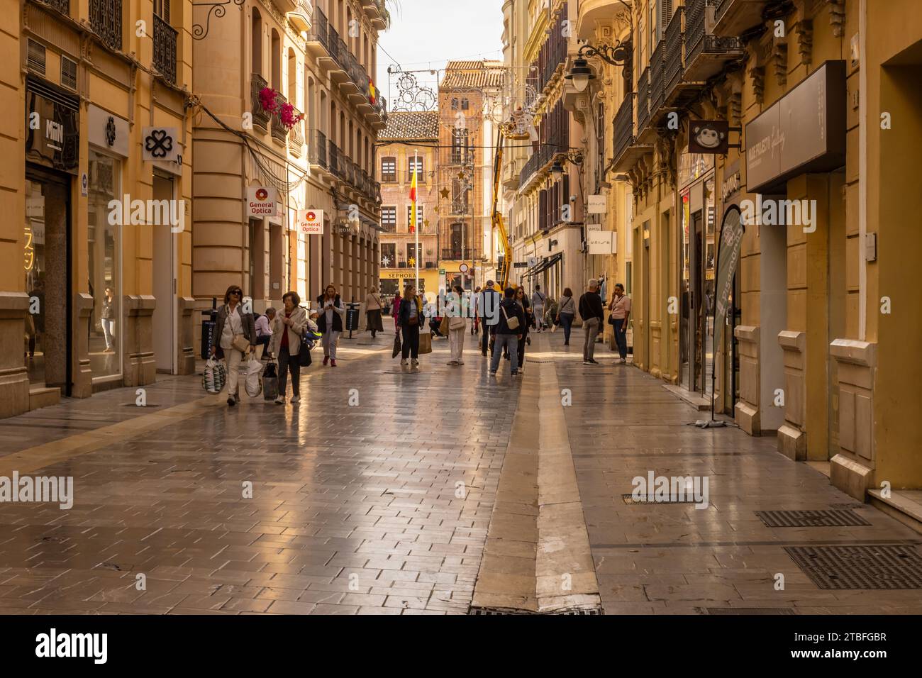 Straßenfotografie Malaga Spanien Stockfoto