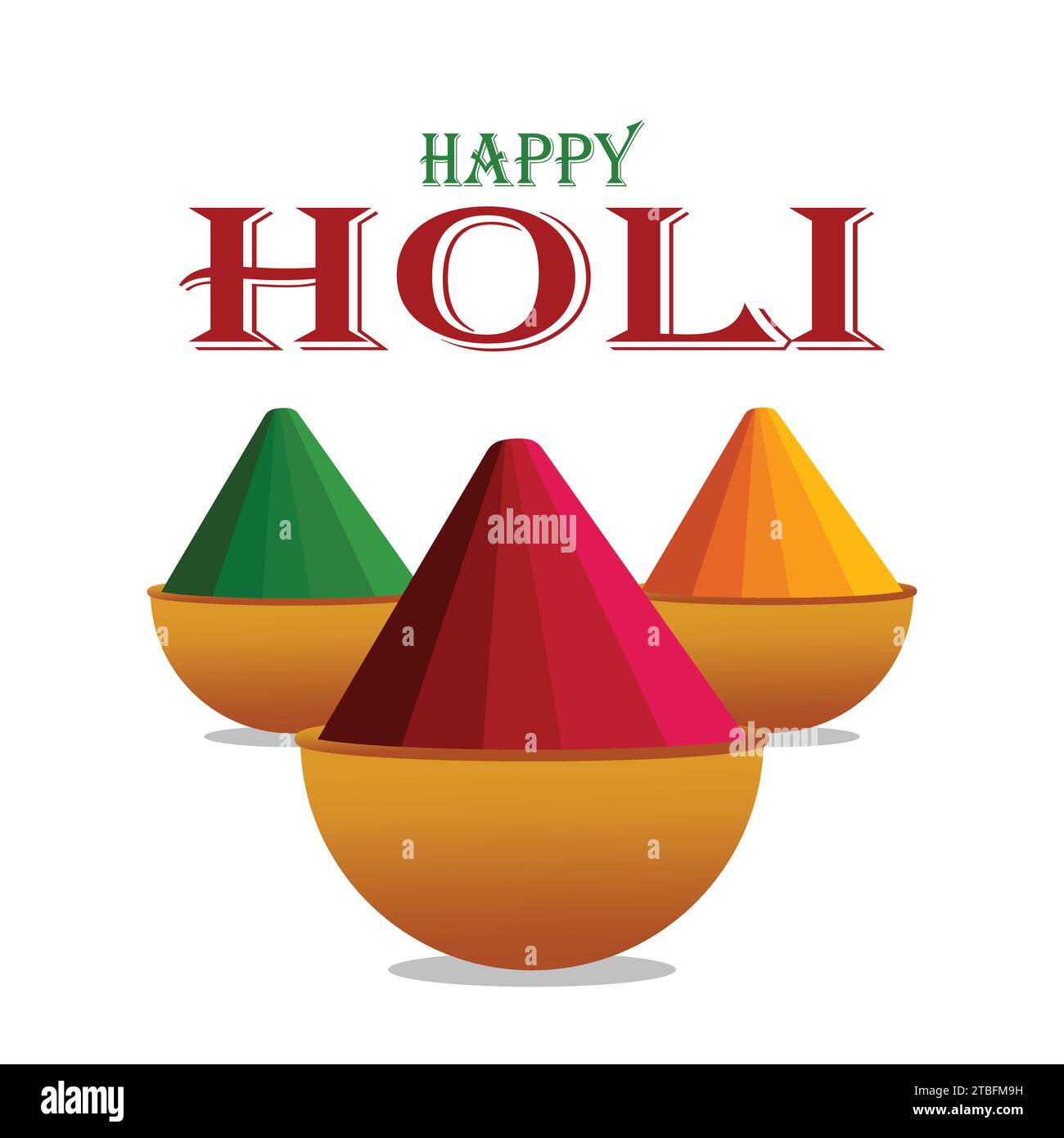 Happy holi indian Festival Design, Vektor-Illustration. Festival der Farben Stock Vektor