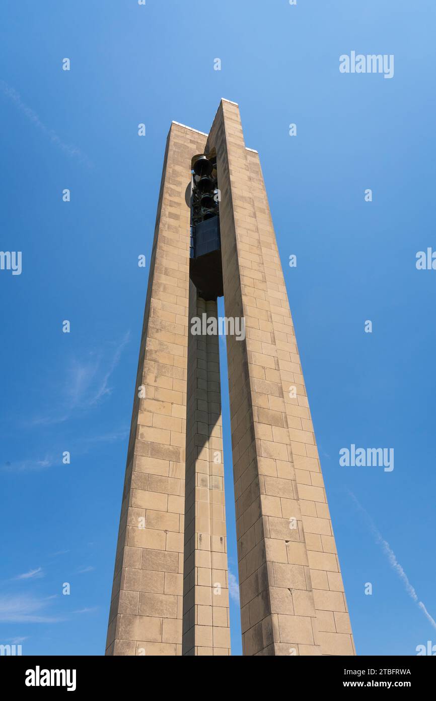 Deeds Carillon im Carillon Historical Park, Museum in Dayton, Ohio, USA Stockfoto