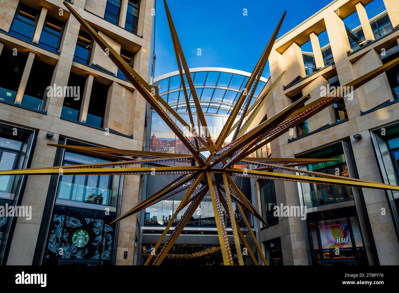 Einkaufszentrum St. James Quarter in Edinburgh, Schottland. Stockfoto