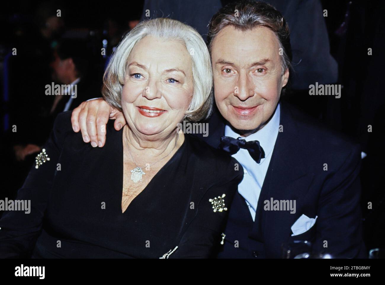 Entertainer Peter Alexander mit Ehefrau Hilde, ca. 1990. Stockfoto