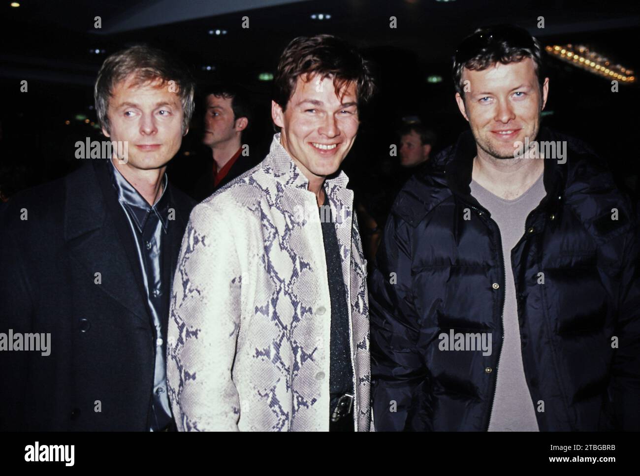 A-HA, alias a-ha, Kumpel Waaktaar-Savoy, Morten Harket, Magne Furuholmen, Pop-Band aus Norwegen, hier bei der Verleihung des ECHO 2000 in Hamburg. Stockfoto