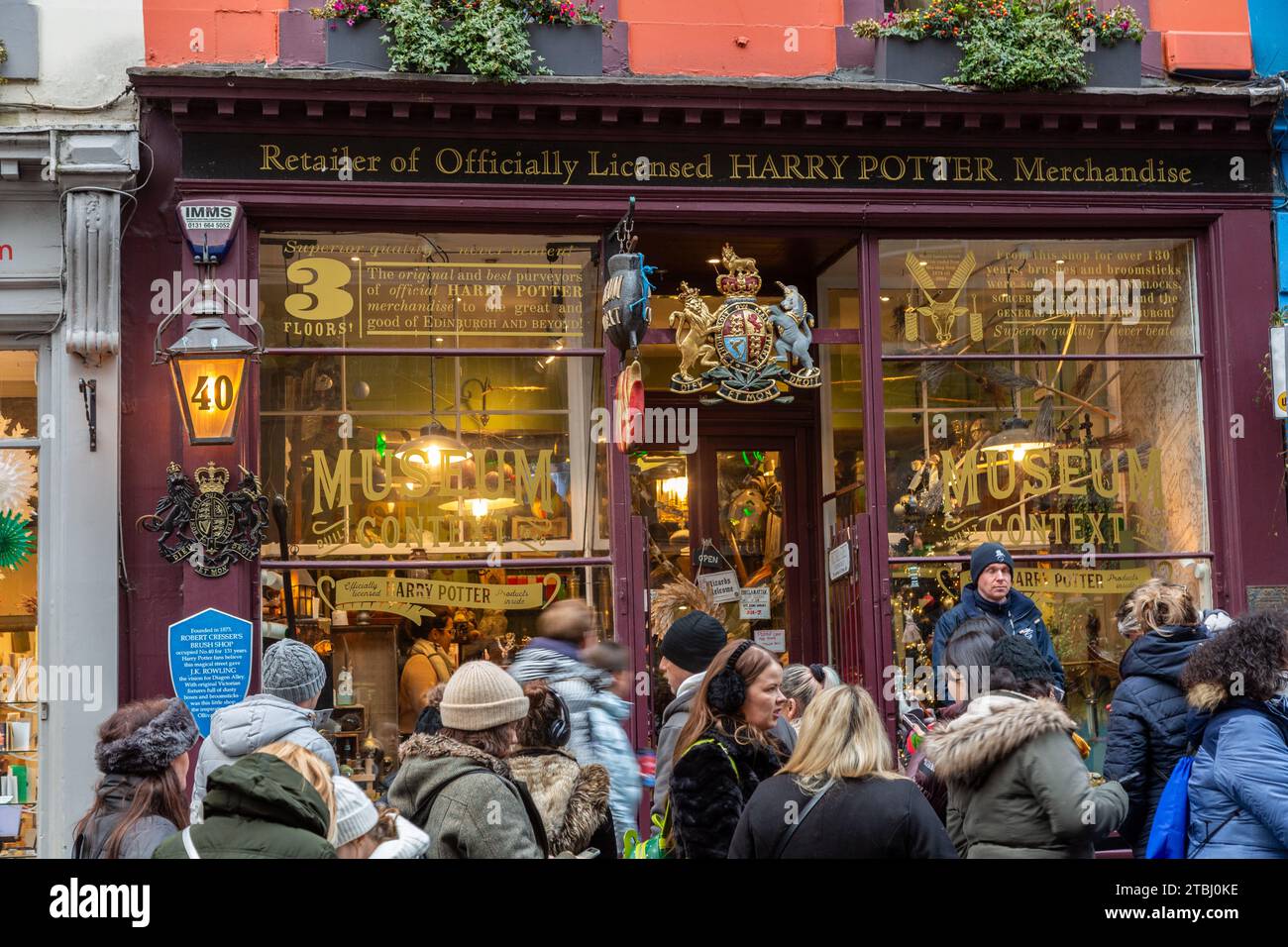 Offizieller Harry Potter Shop in der Victoria Street Edinburgh Stockfoto