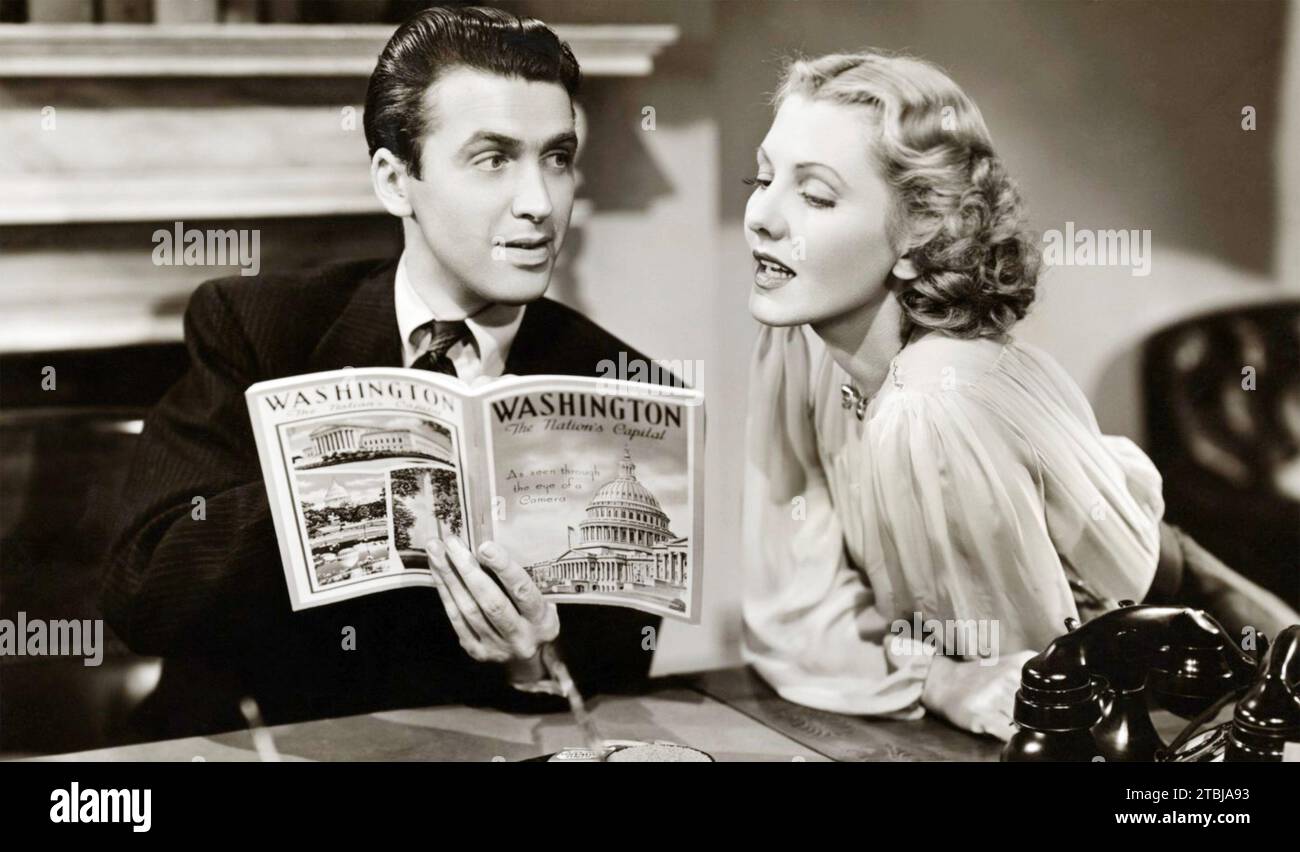 HERR SMITH GEHT AN WASHINGTON 1939 Columbia Film mit James Stewart und Jean Arthur. Stockfoto