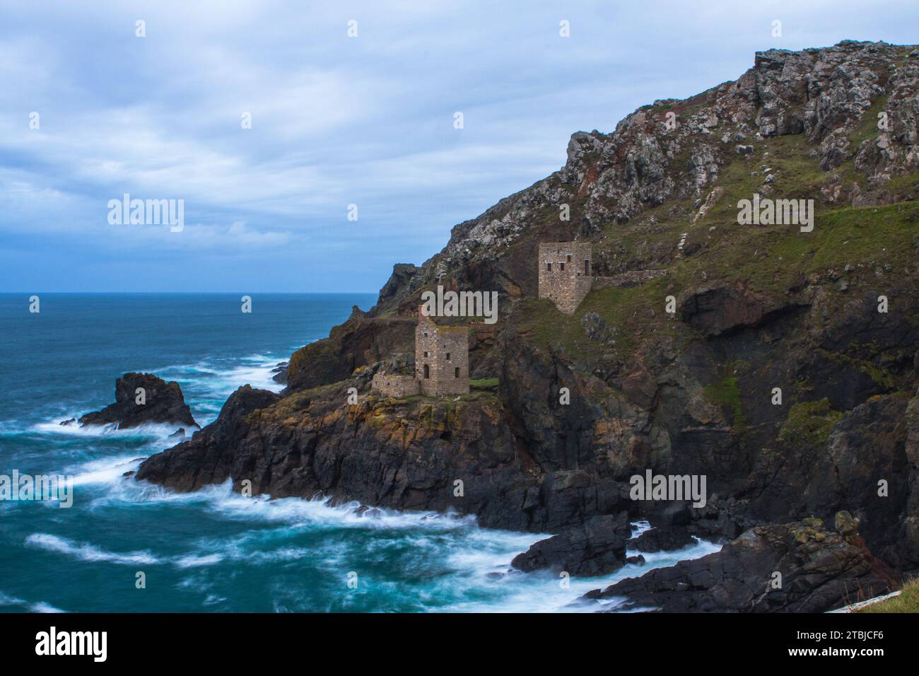 Botallack Tin Mine Cornwall Stockfoto