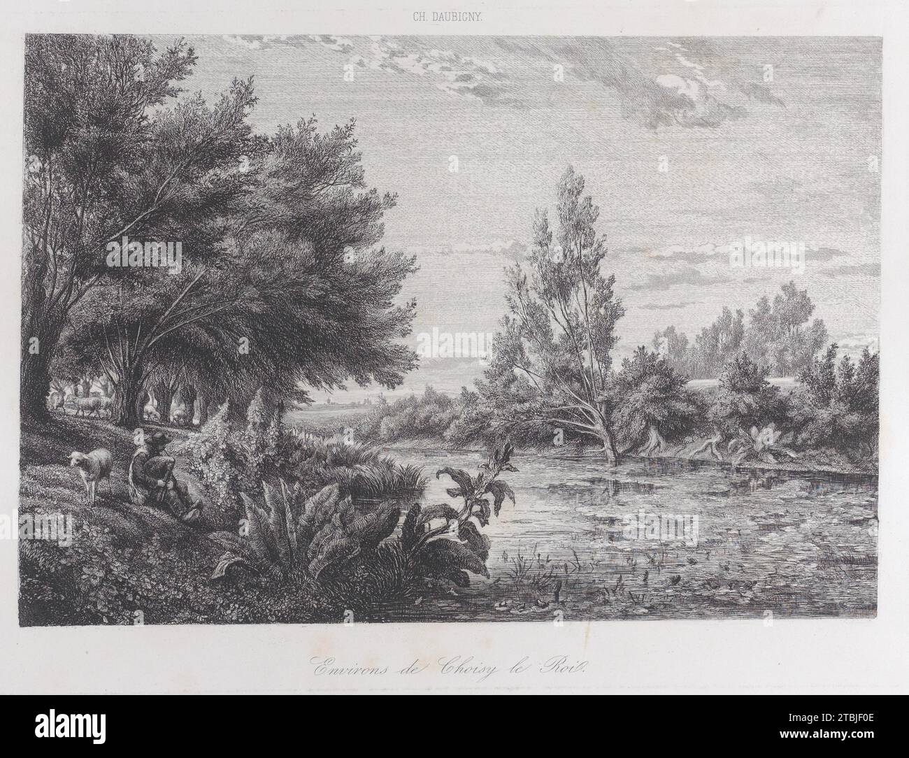 Environs de Choisy-le-ROI 2018 von Charles-Francois Daubigny Stockfoto