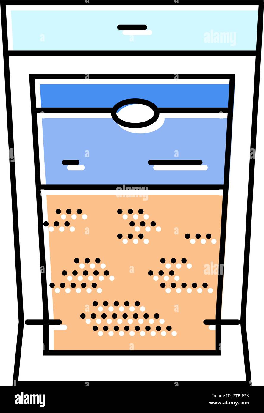 Hamster Bettwäsche Haustier Farbe Symbol Vektor Illustration Stock Vektor