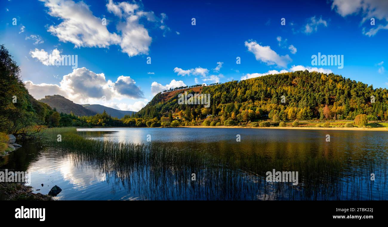 Herbst in Glendaough, Lower Lake, County Wicklow, Irland Stockfoto