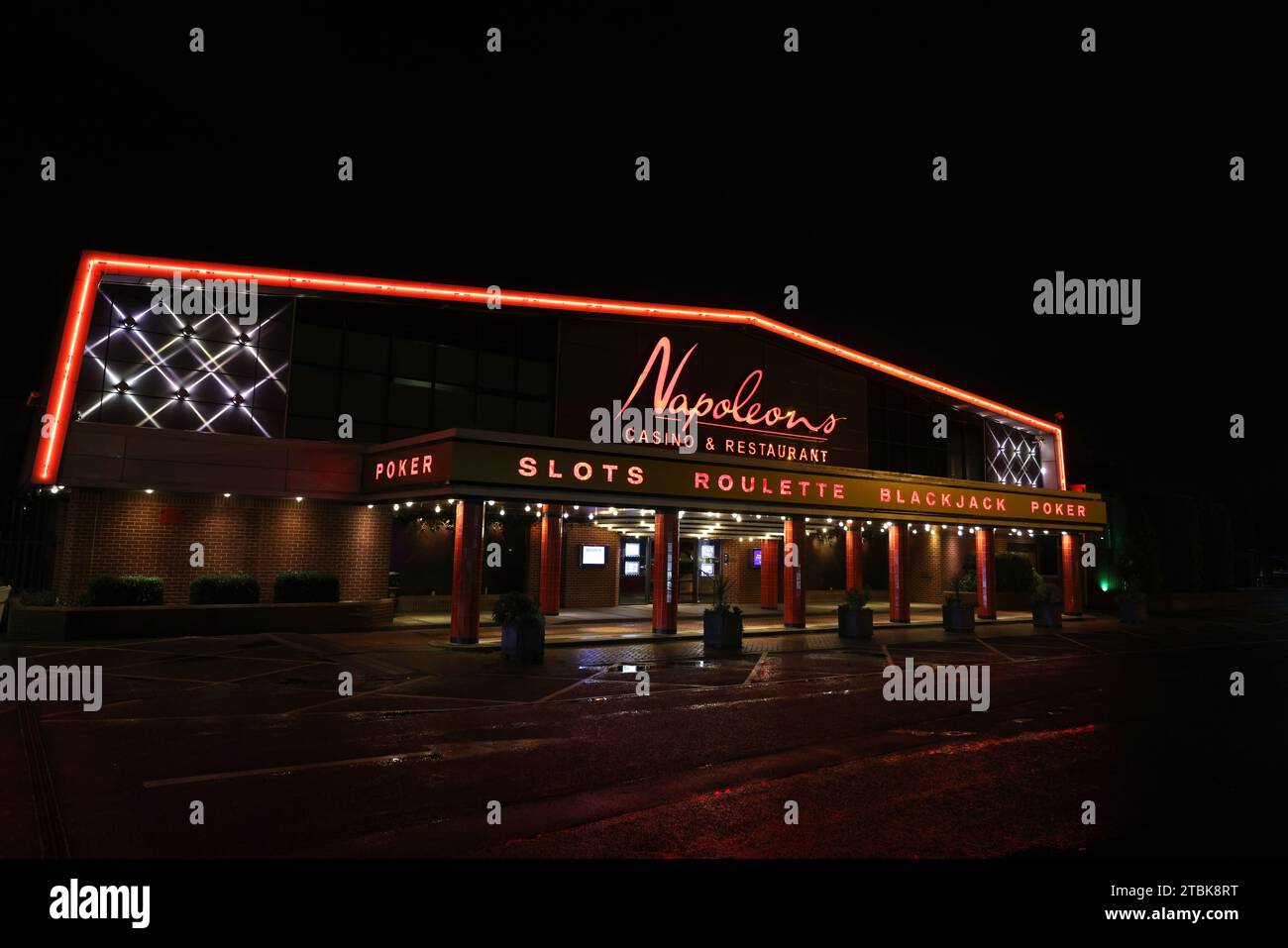 Allgemeine Ansicht des Napoleons Casino Complex in Sheffield, South Yorkshire, Großbritannien. Stockfoto