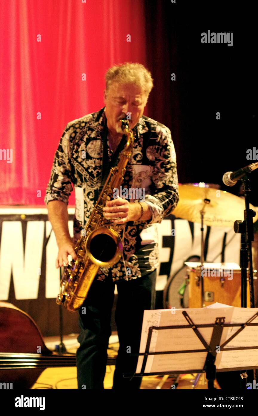 Tim Garland, Jason Rebello &#x2013; Tim Garland Duo, Battle Jazz Festival, Battle, East Sussex, Juli 2023. Stockfoto