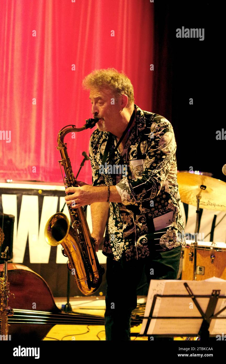 Tim Garland, Jason Rebello &#x2013; Tim Garland Duo, Battle Jazz Festival, Battle, East Sussex, Juli 2023. Stockfoto