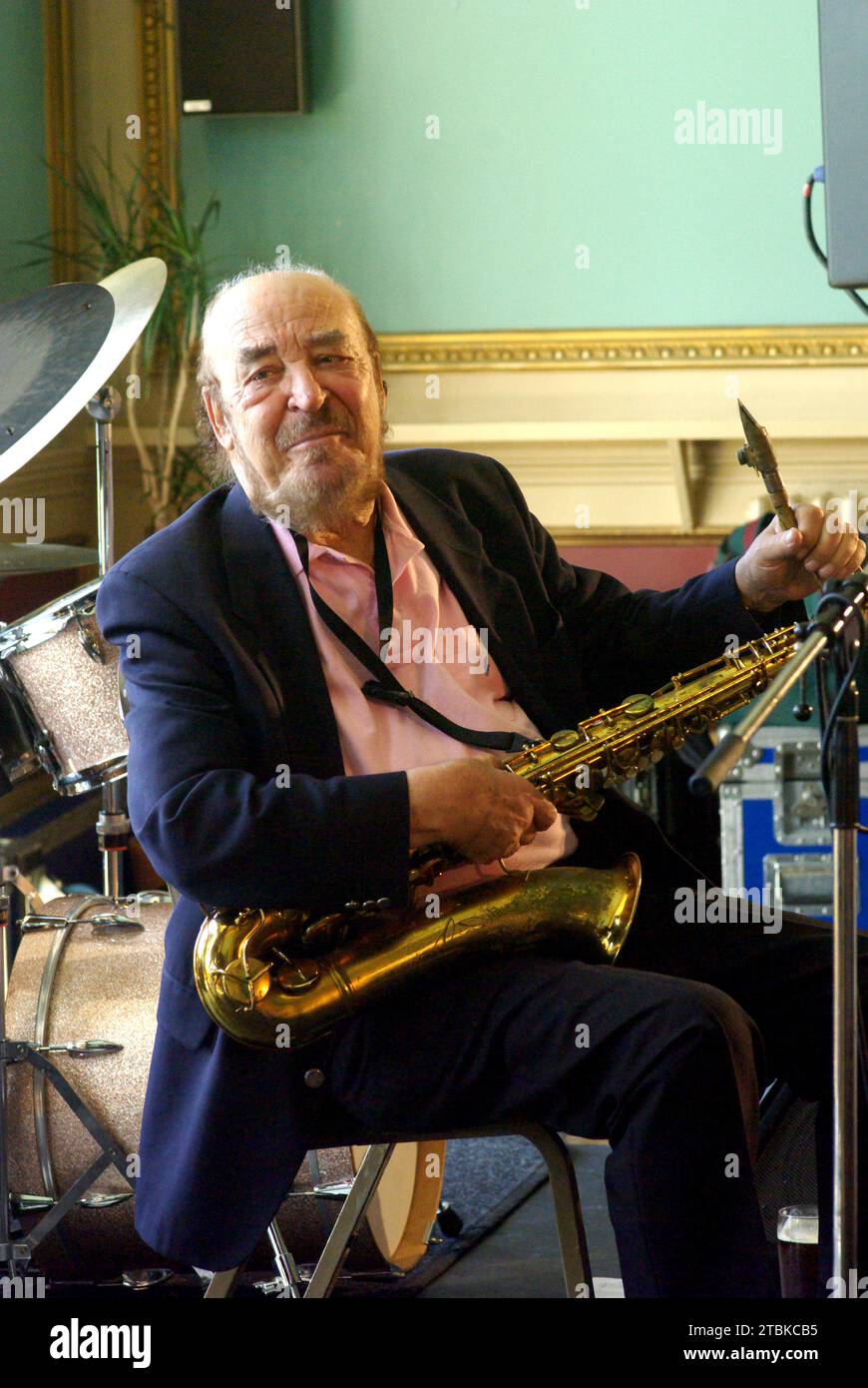 Danny Moss, Danny Moss Group, Brecon Jazz Festival, Powys, Wales, 2007. Stockfoto