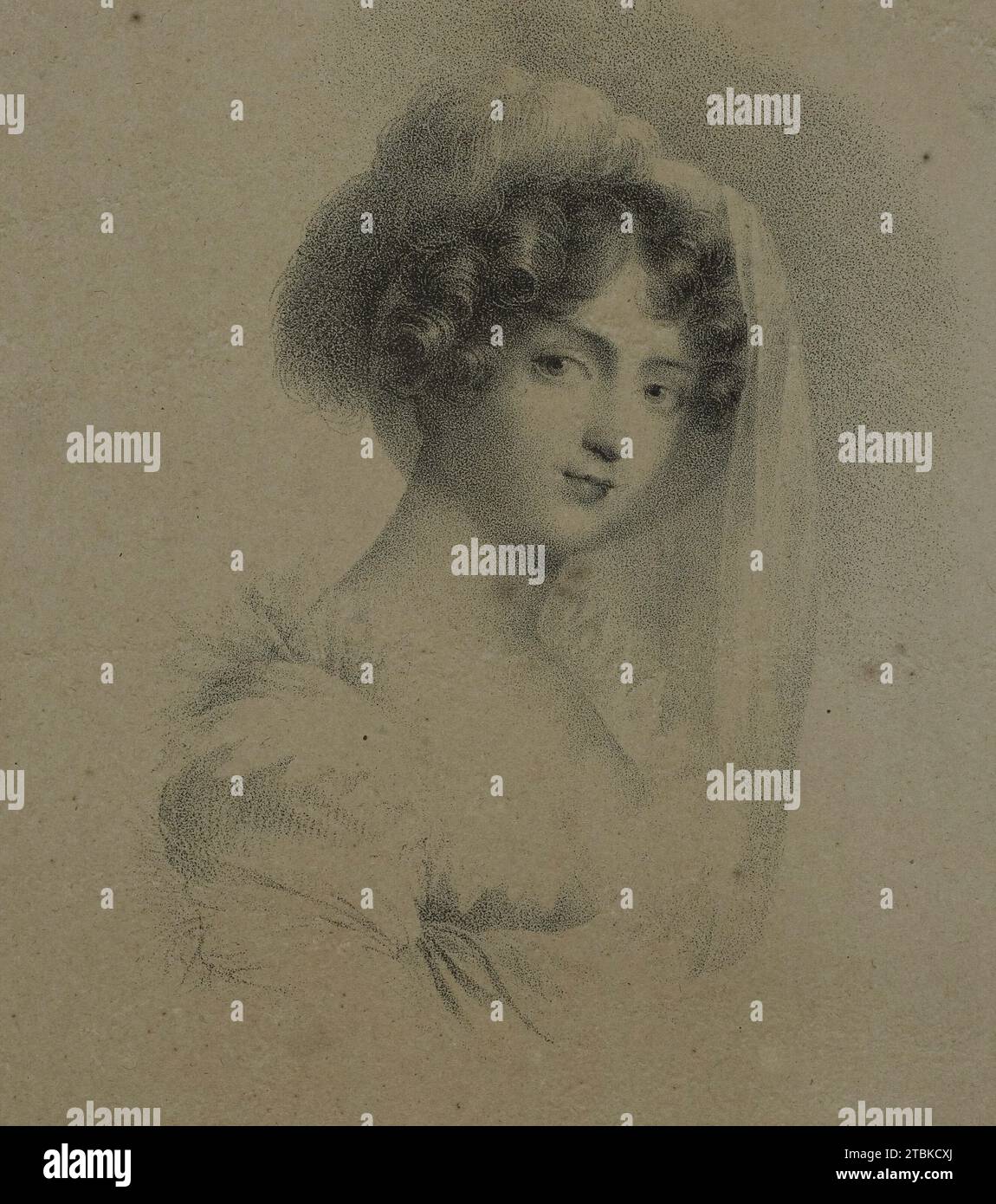 Mme. Horace Vernet, 1818. Stockfoto