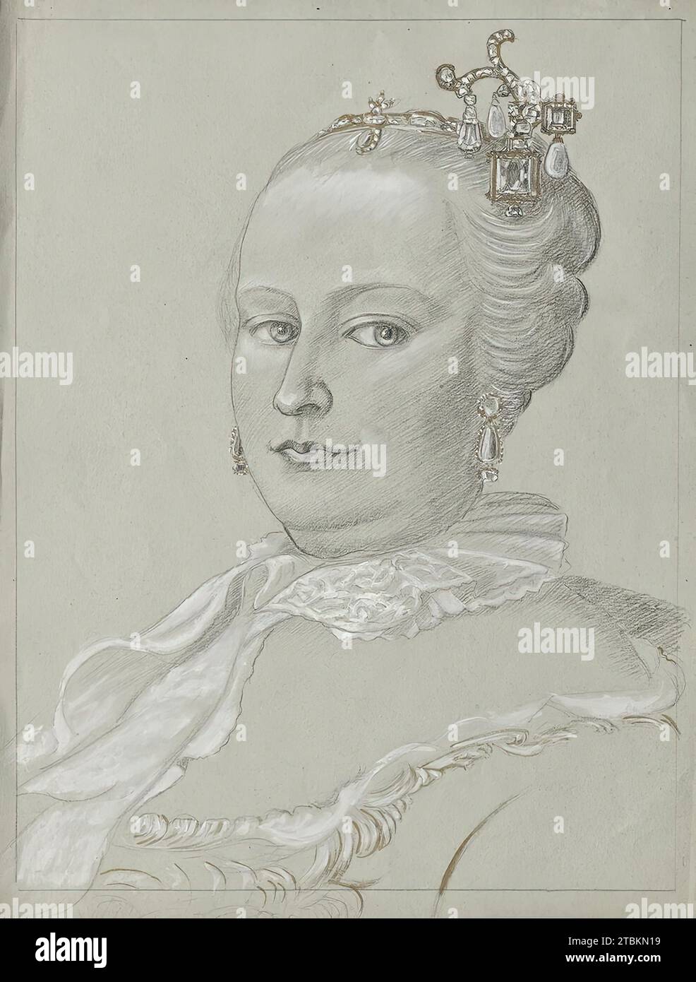 Kaiserin Maria Theresia, undatiert. (C1900 s) Stockfoto