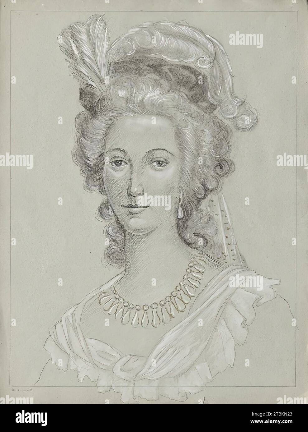 Königin Marie Antoinette, undatiert. (C1900 s) Stockfoto