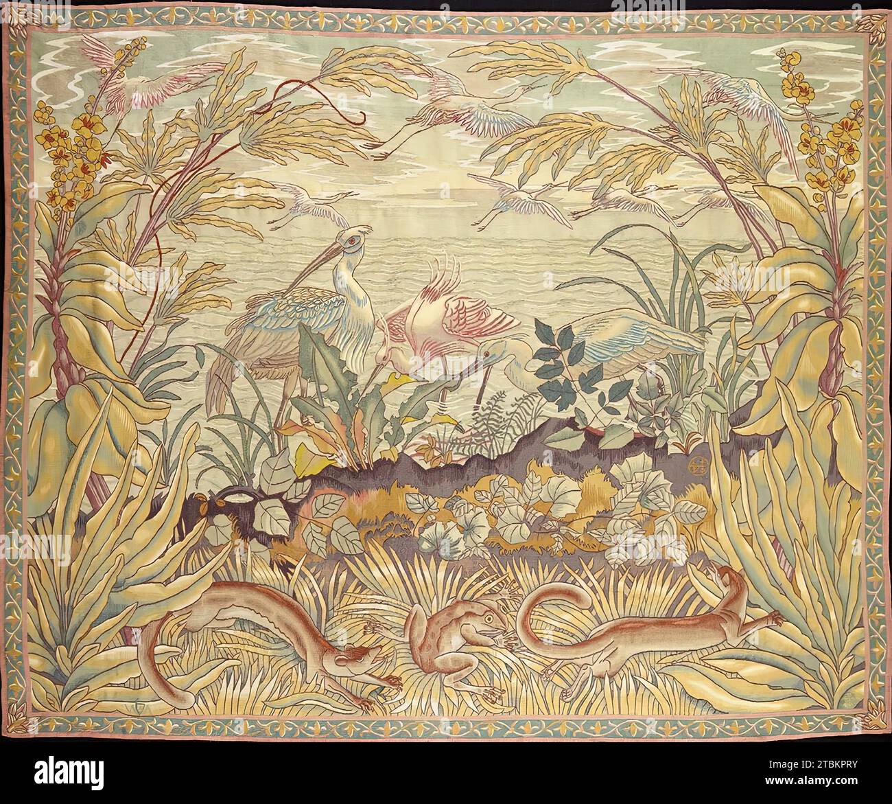 Landschaft mit Reihern, 1923. Stockfoto