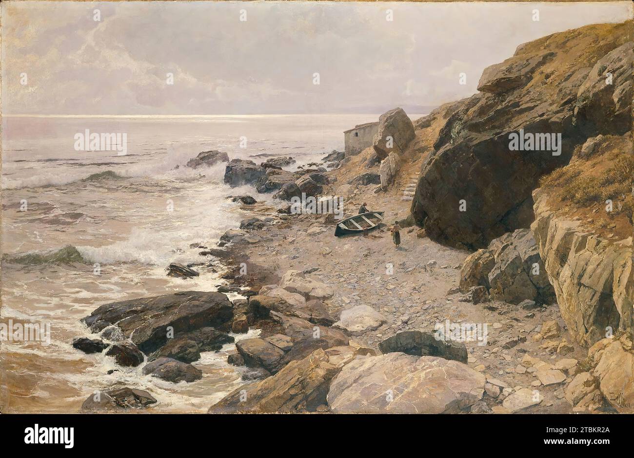 An der Riviera (felsige Küste), 1887/1888. Stockfoto