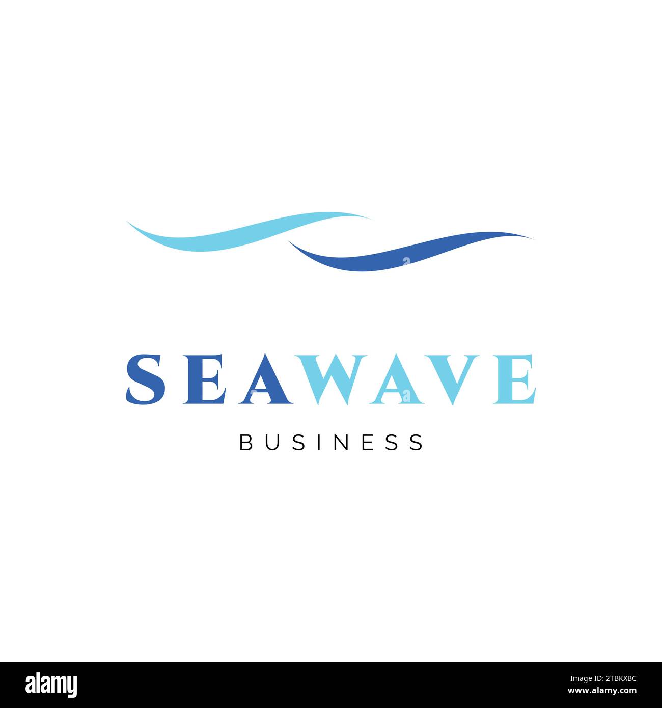 Design-Vorlage Für Sea Wave Icon-Logo Stock Vektor