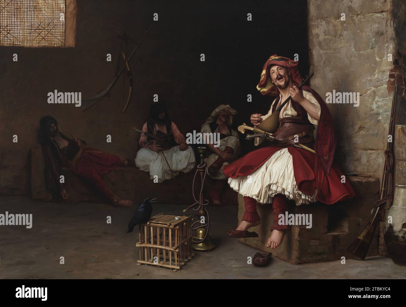 BashiBazouk Singen, 1868. Ein albanischer Soldat, Arnaut genannt