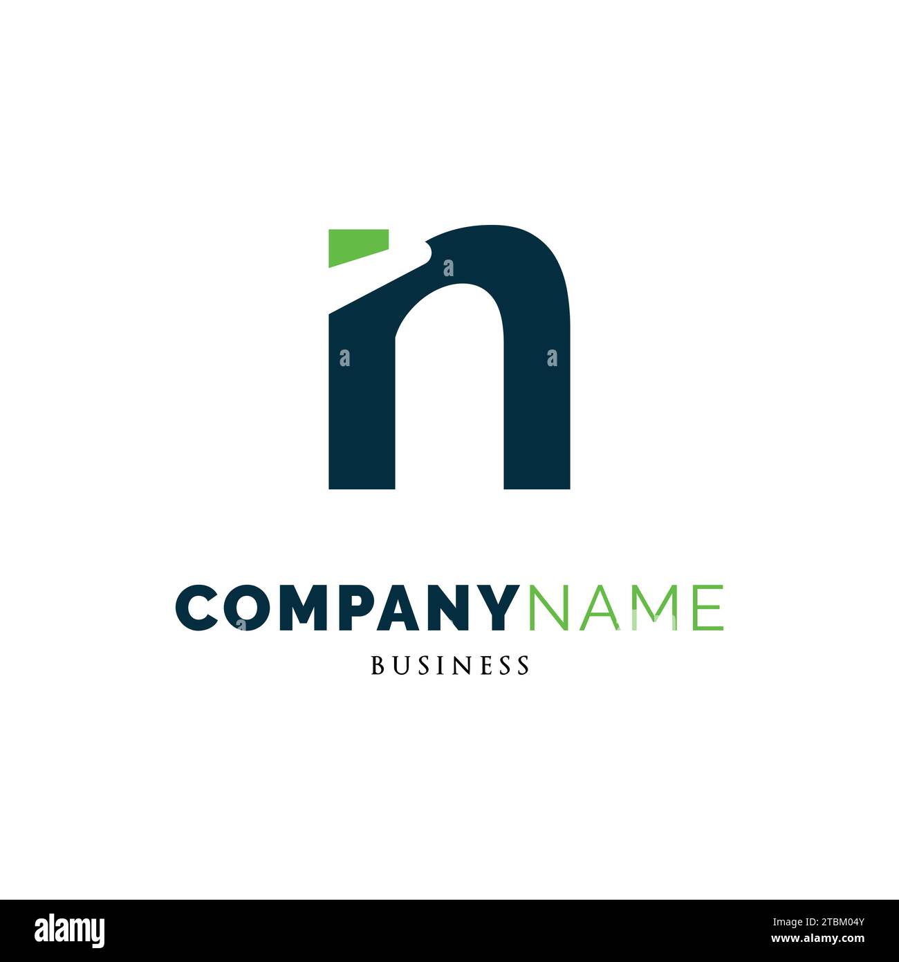 Design-Vorlage für Anfangsbuchstabe NI-Symbol Stock Vektor