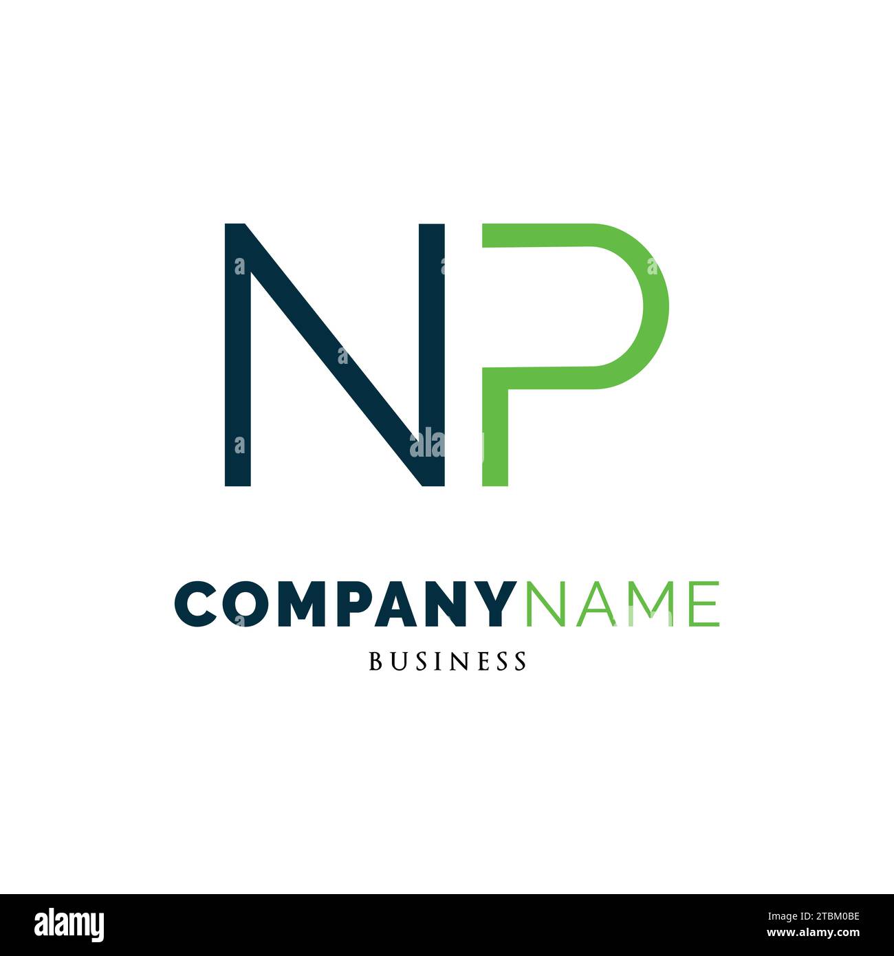 Initial Letter NP Icon Logo Design Template Stock Vektor