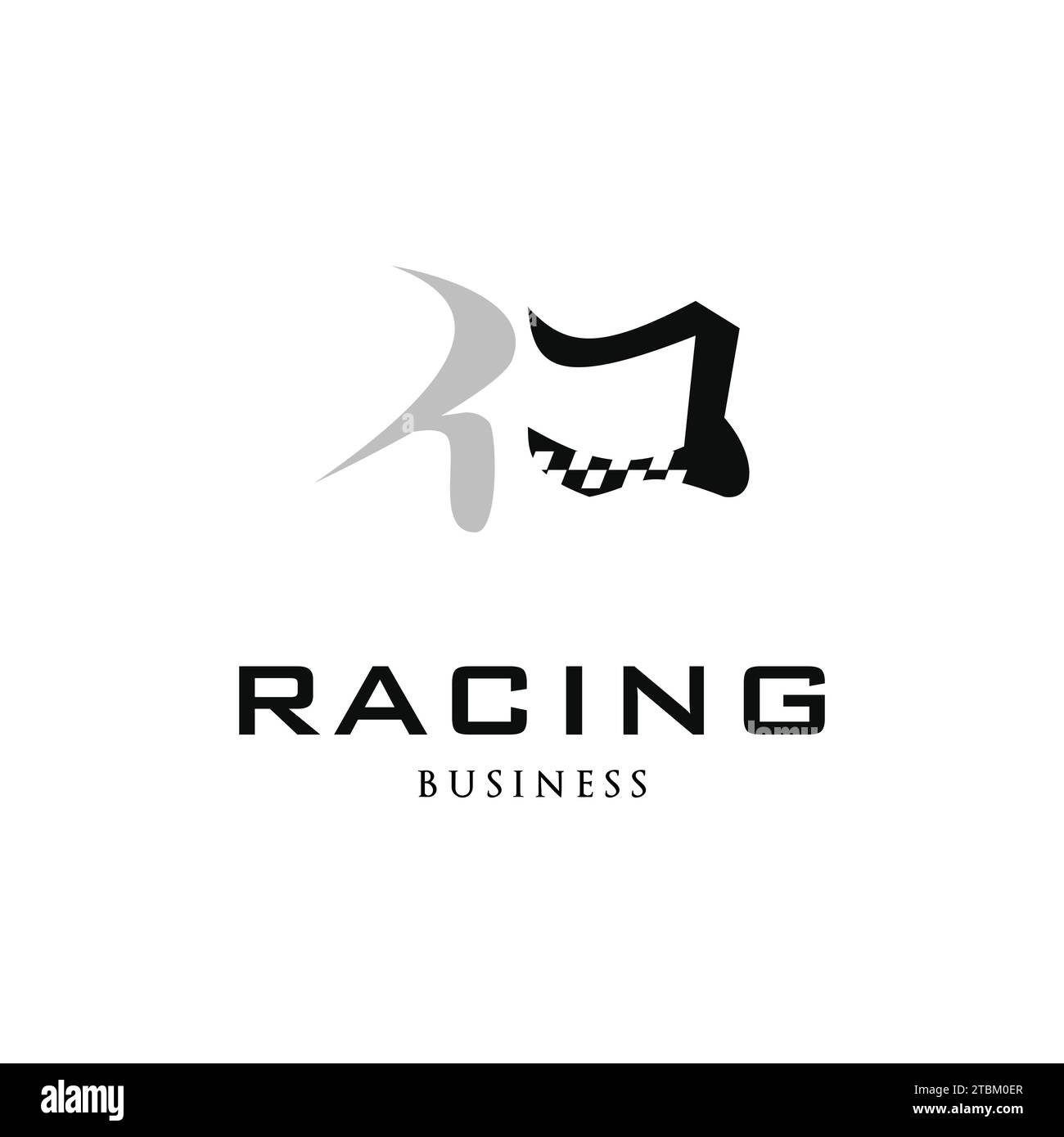 Initial Letter RD Racing Icon Logo Design Template Stock Vektor
