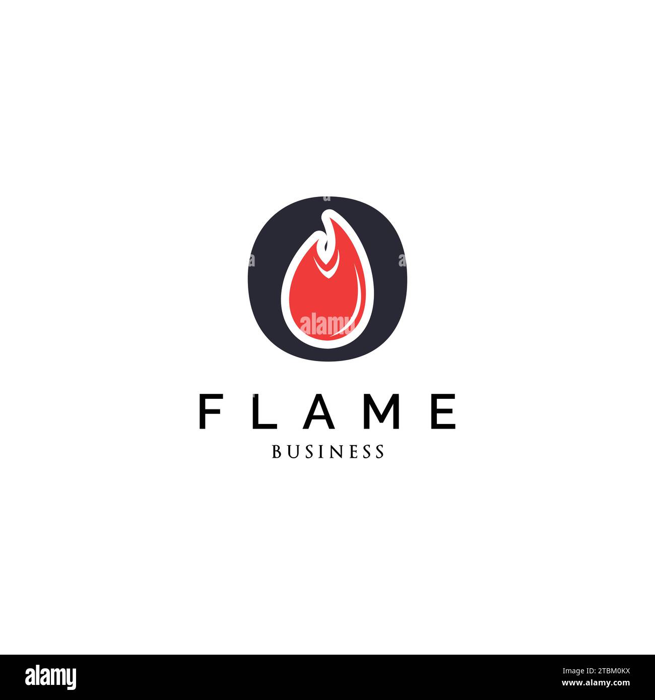Initial Letter O Flame Logo Inspiration Stock Vektor