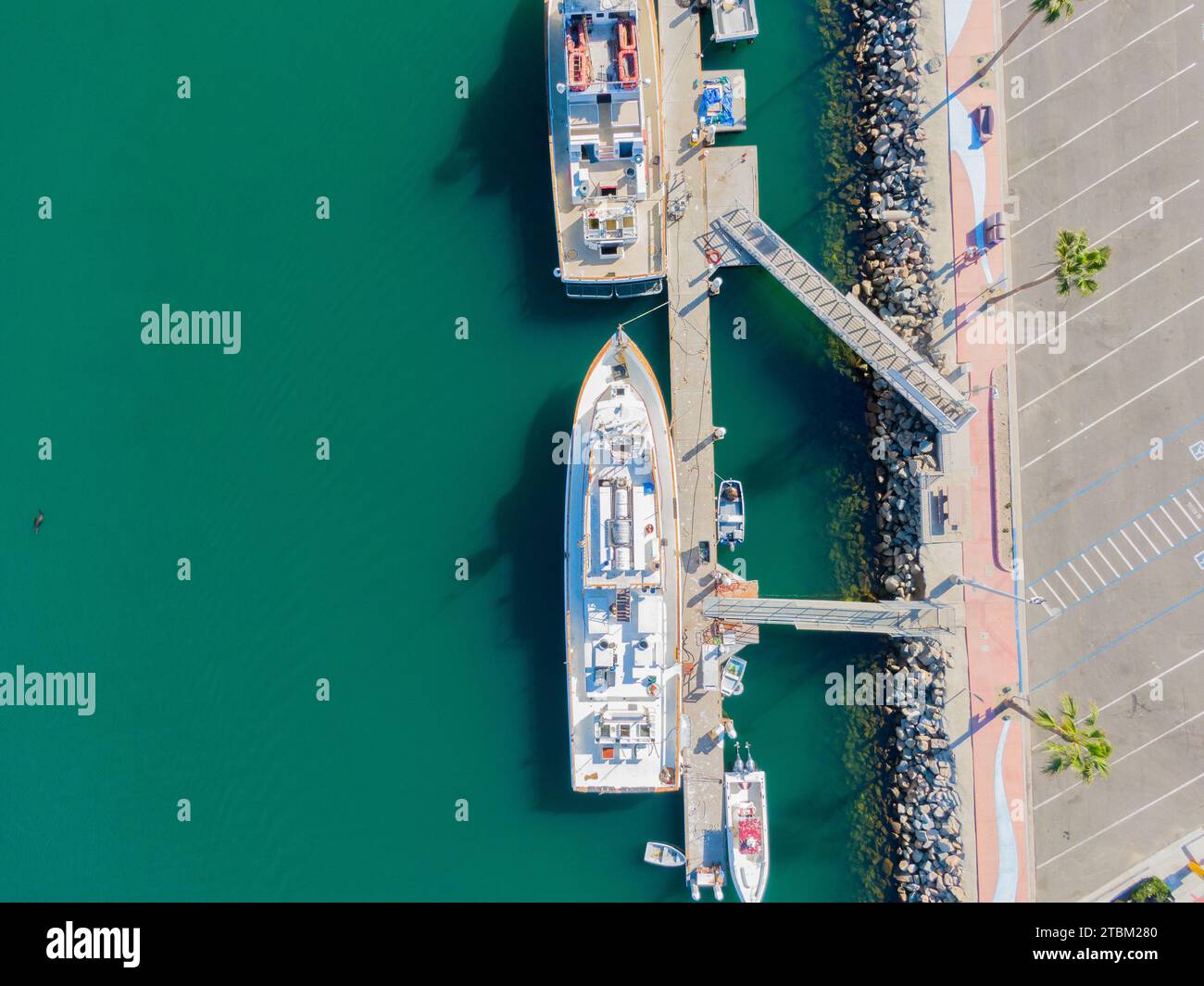 Drohnenfotos von Oceanside California Stockfoto