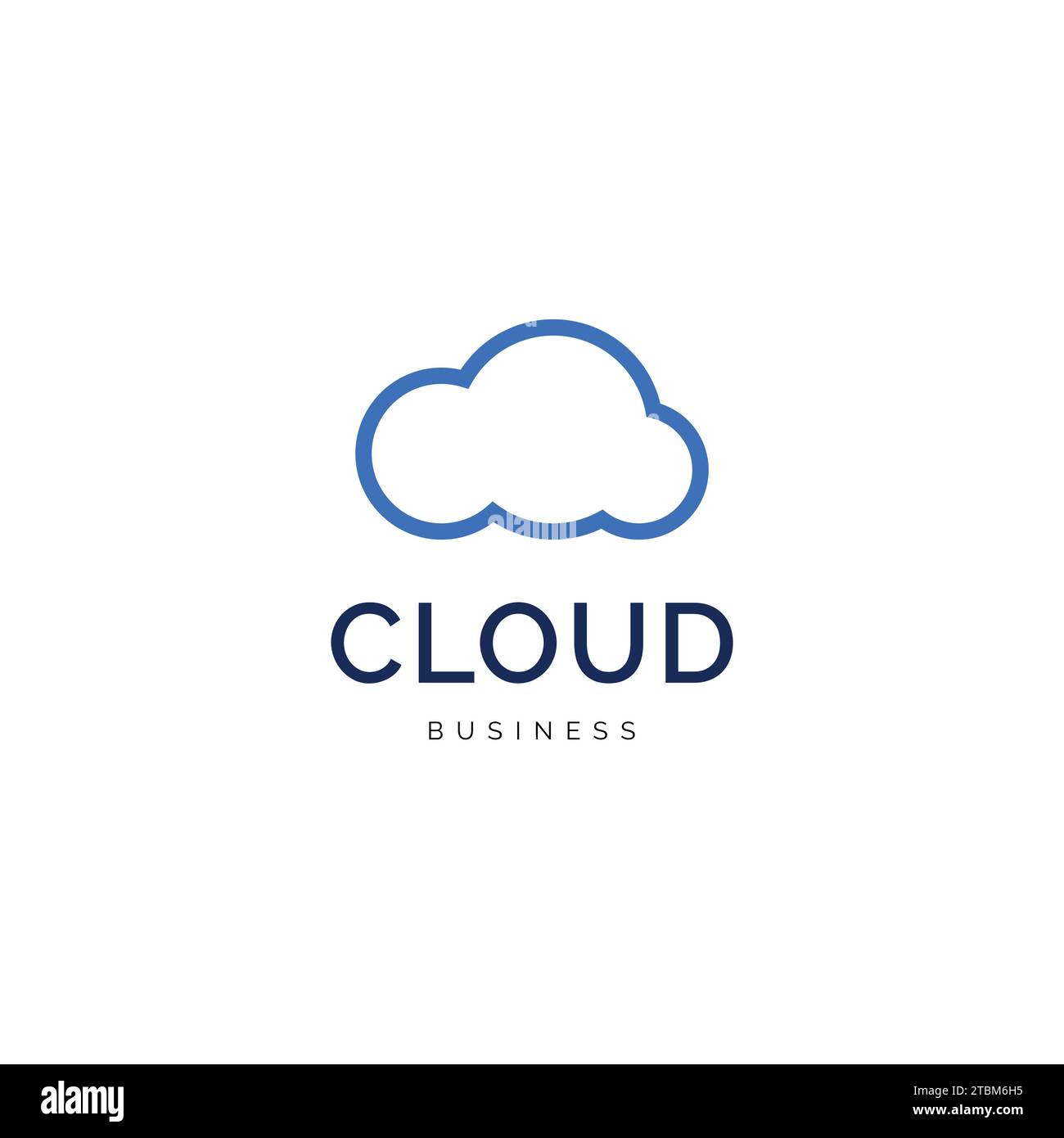 Inspiration für das Cloud-Icon-Logo Stock Vektor
