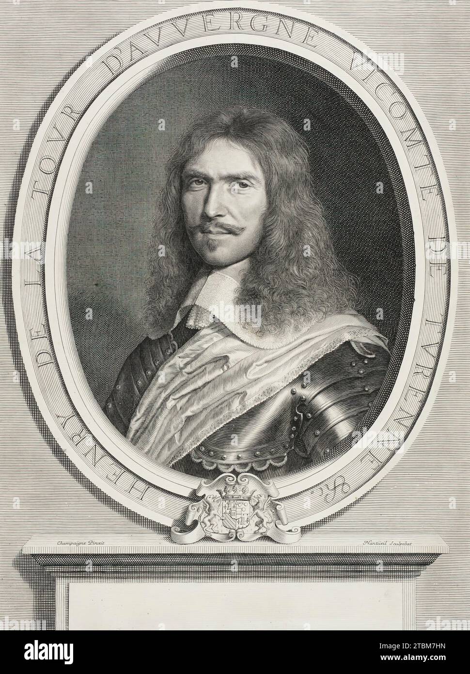 Henri de la Tour d'Auvergne, Marschall von Turenne, 1663. Stockfoto