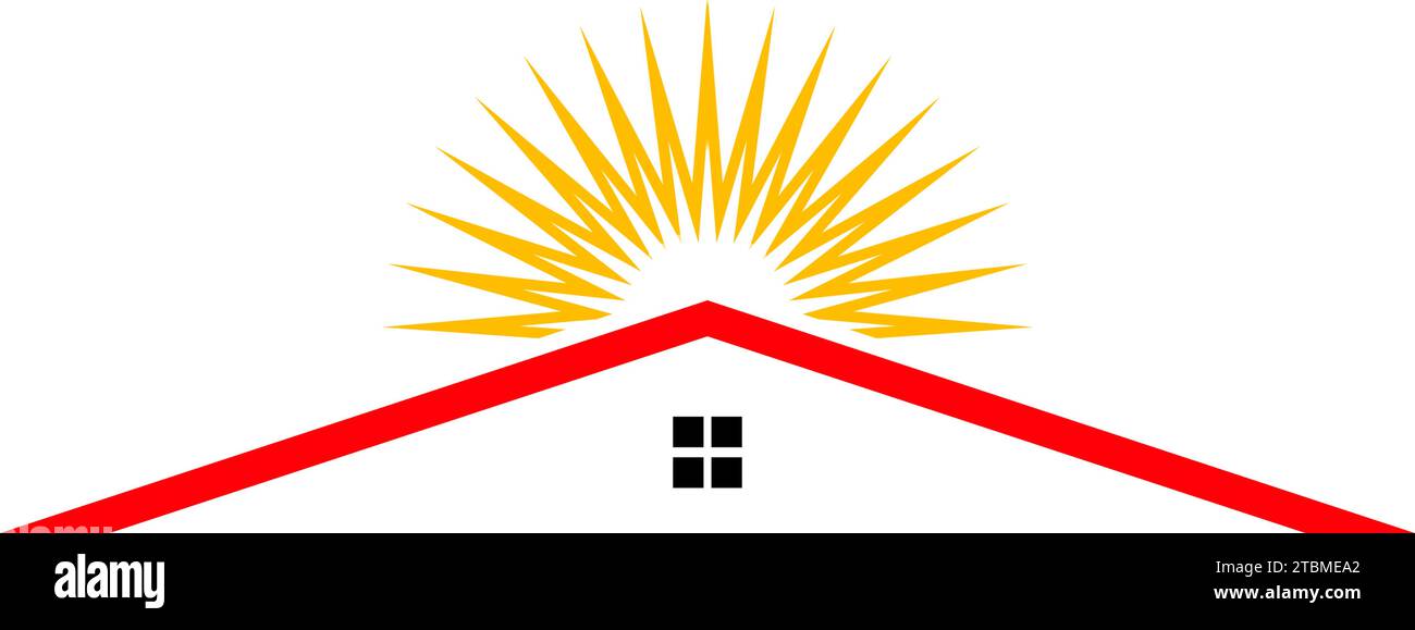 Ist ein Symbol der Haus-, Aufenthalts- oder Gehäuse ergänzende Stock Vektor