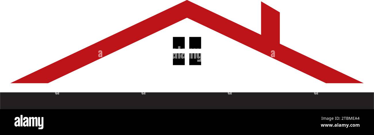 Ist ein Symbol der Haus-, Aufenthalts- oder Gehäuse ergänzende Stock Vektor