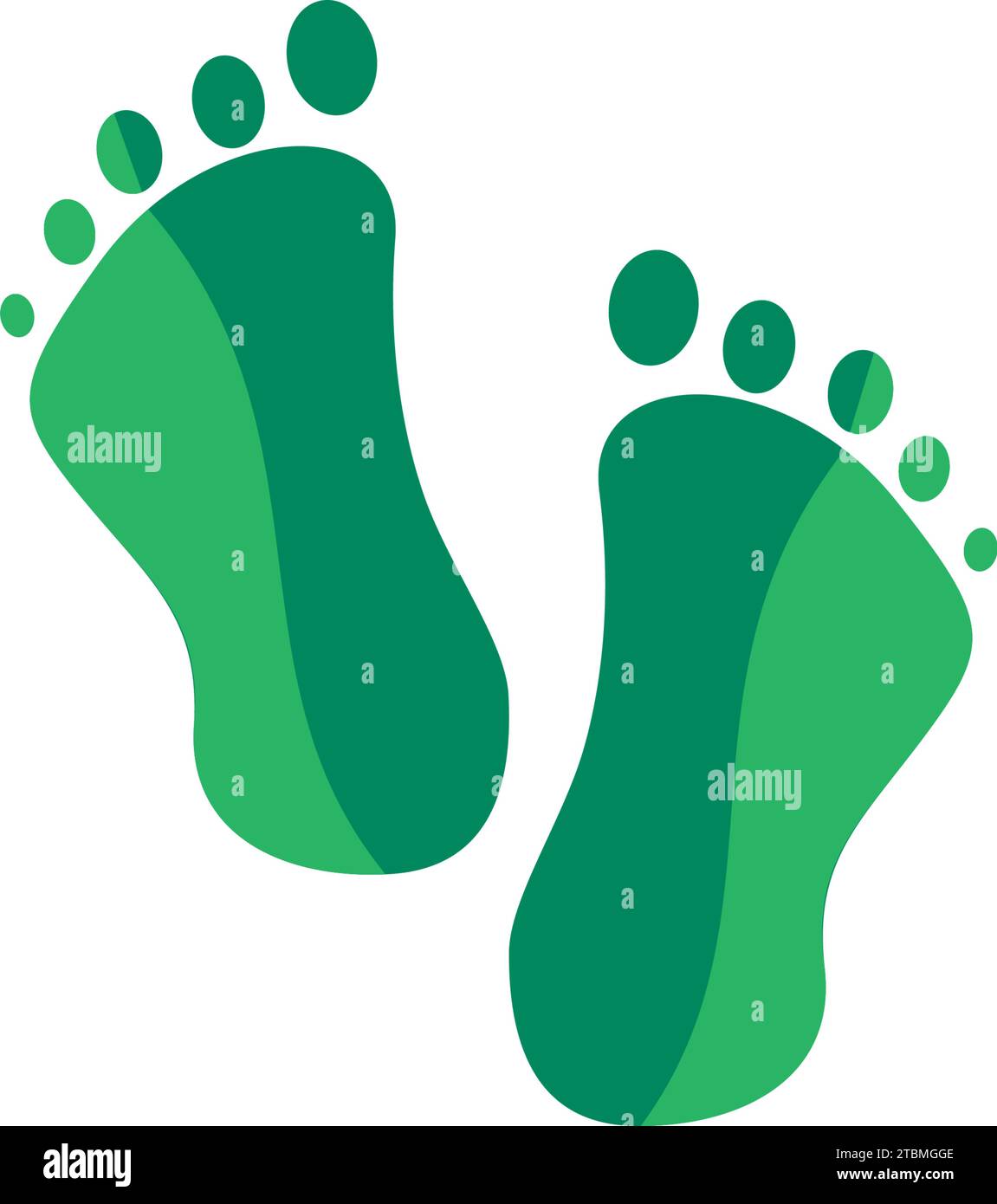 Ist ein Symbol, das den menschlichen Körper Teil des Fußes symbolisiert, kann ein Symbol der Therapie oder der Gesundheit Stock Vektor