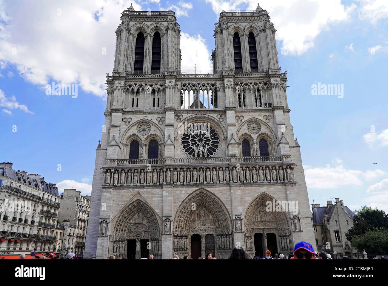 Kathedrale Notre Dame de Paris, Westfassade, Ile de la Cite, Paris, Frankreich Stockfoto