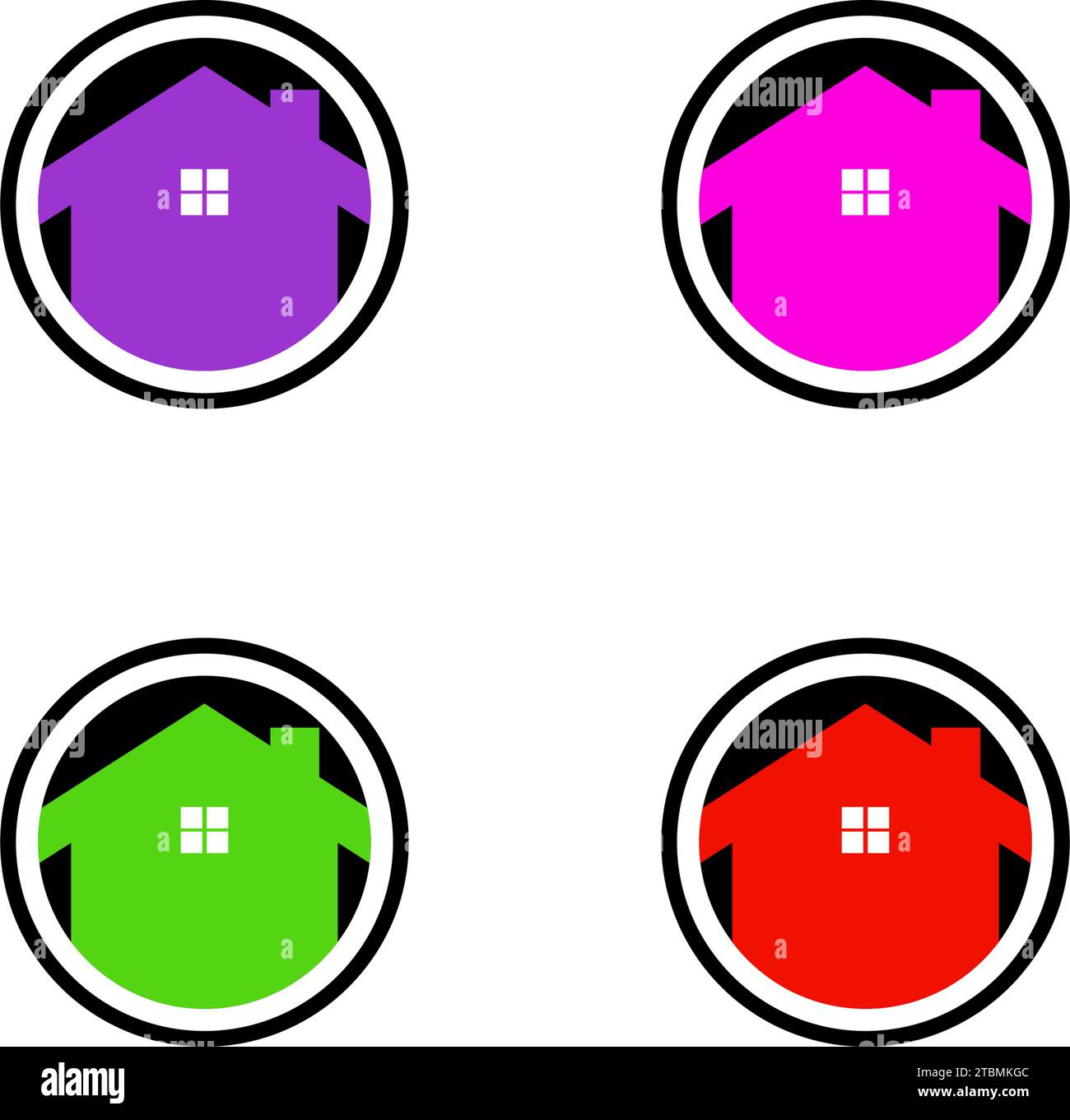 Ist ein Symbol der Haus-, Aufenthalts- oder Gehäuse ergänzende Stock Vektor