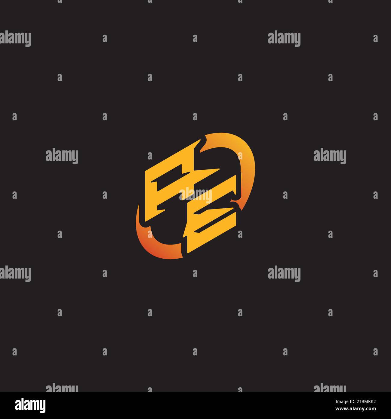 EA-Kombibuchstabe einzigartige Initialen Logo ePort für Gaming-Team, youtube, Twitch Stock Vektor